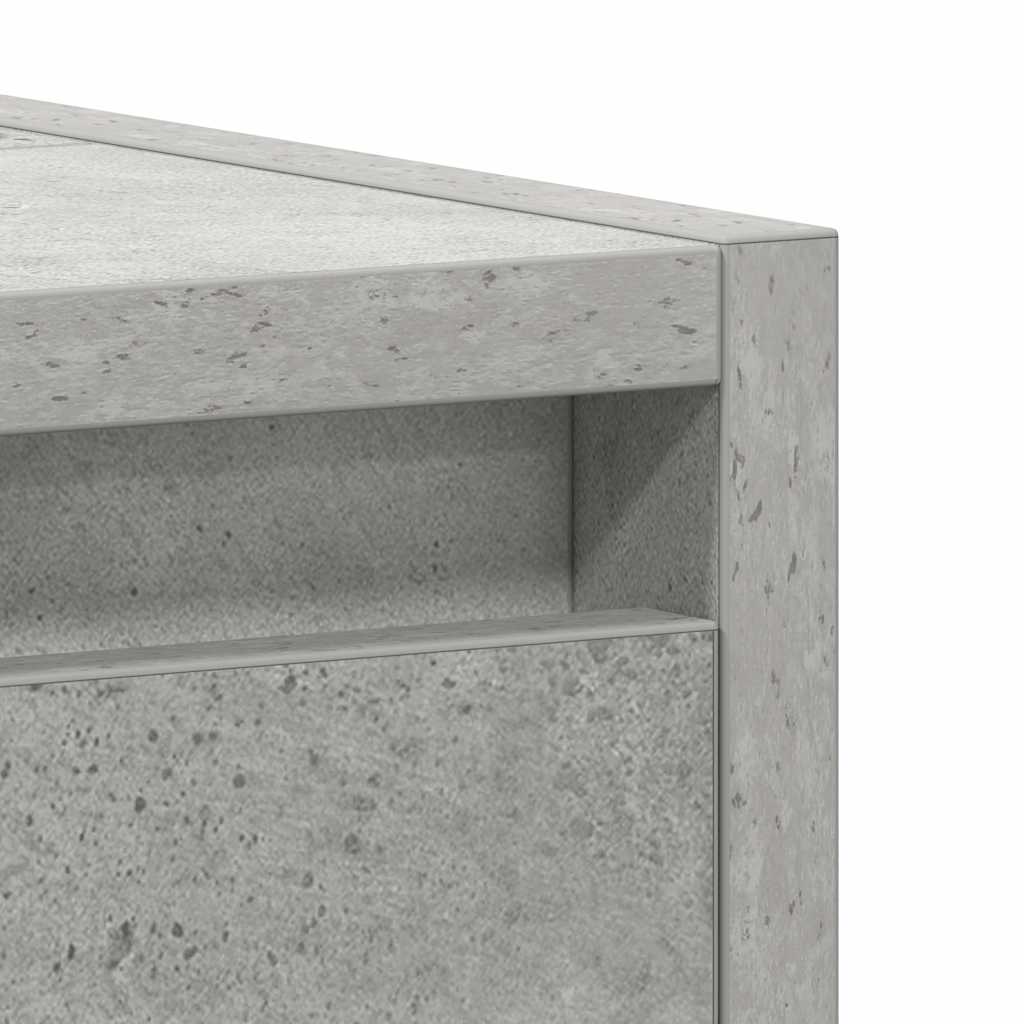 vidaXL Bathroom Cabinet Concrete Grey 60x33x60 cm Engineered Wood
