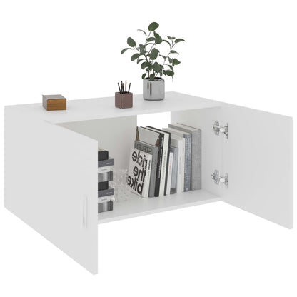vidaXL Wall Mounted Cabinet White 80x39x40 cm Engineered Wood