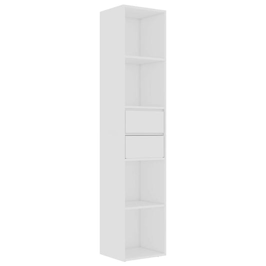 vidaXL Book Cabinet White 36x30x171 cm Engineered Wood