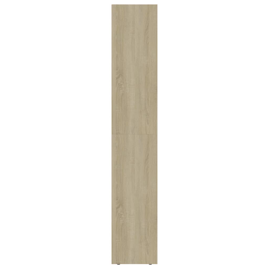 vidaXL Book Cabinet Sonoma Oak 36x30x171 cm Engineered Wood