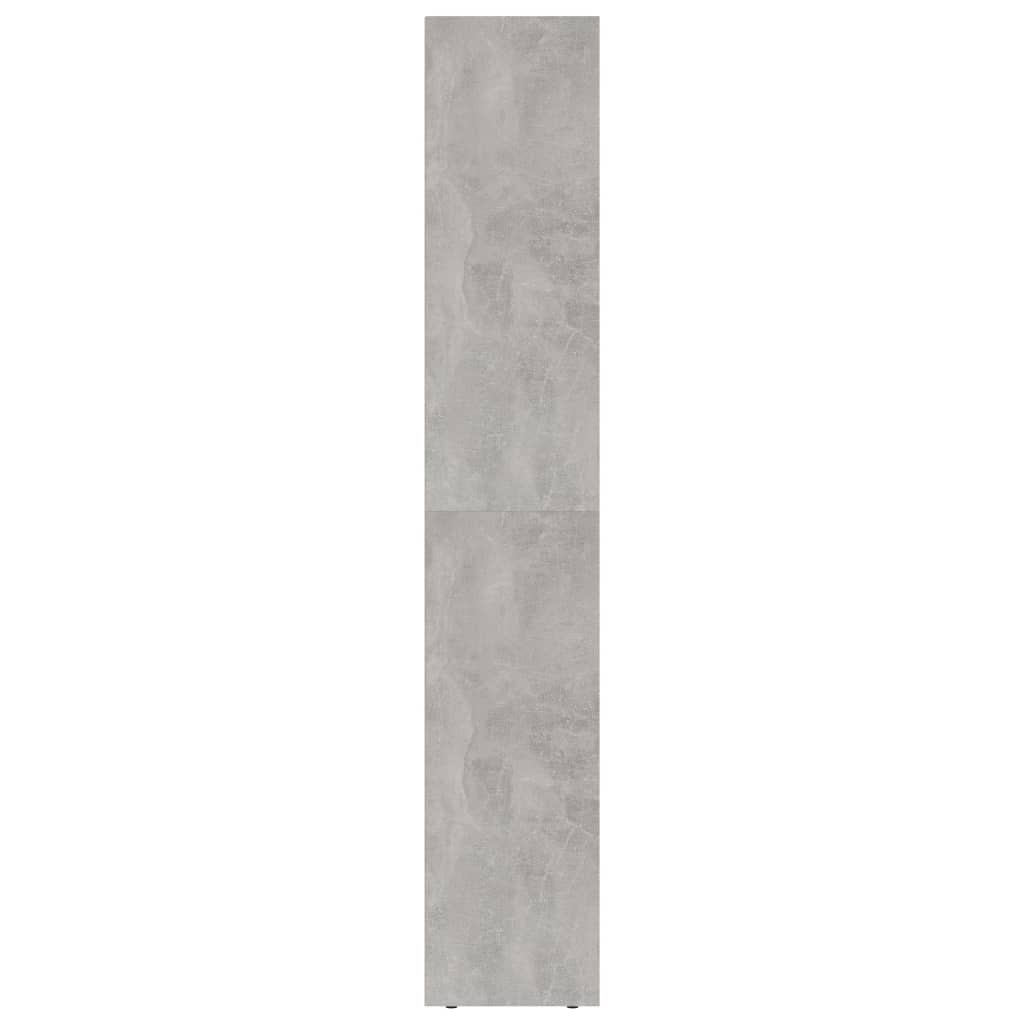 vidaXL Book Cabinet Concrete Grey 36x30x171 cm Engineered Wood