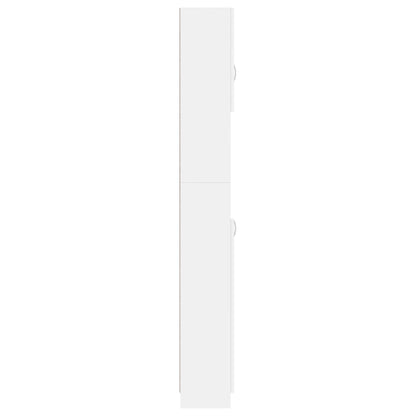 vidaXL Bathroom Cabinet White 32x25.5x190 cm Engineered Wood