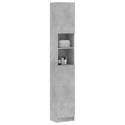 vidaXL Bathroom Cabinet | Concrete grey | Engineered wood | Tall