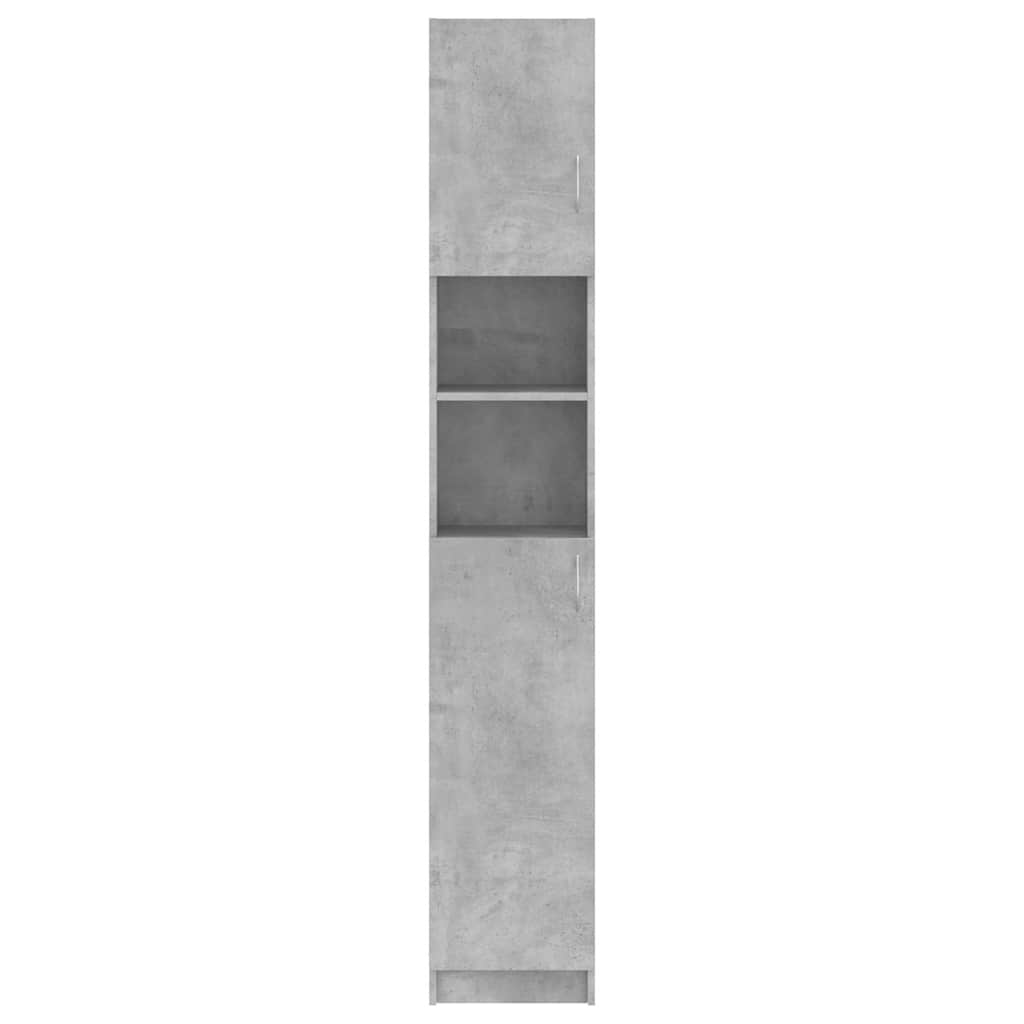 vidaXL Bathroom Cabinet | Concrete grey | Engineered wood | Tall