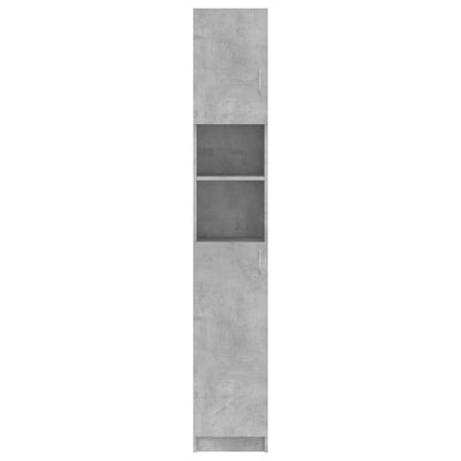vidaXL Bathroom Cabinet | Concrete grey | Engineered wood | Tall
