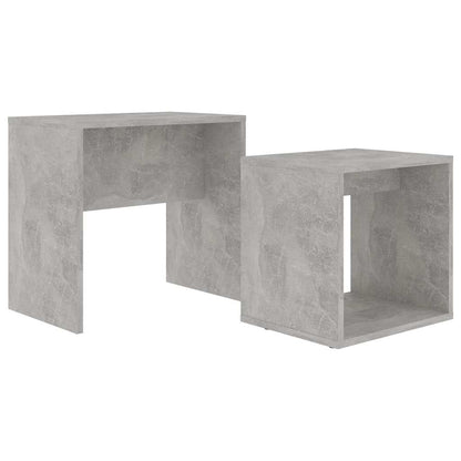 802889 vidaXL Coffee Table Set Concrete Grey 48x30x45 cm Engineered Wood