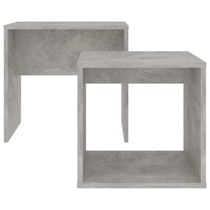 802889 vidaXL Coffee Table Set Concrete Grey 48x30x45 cm Engineered Wood