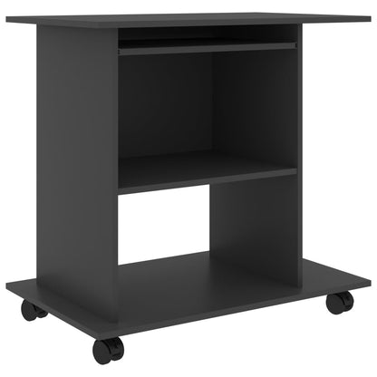 vidaXL Computer Desk Grey 80x50x75 cm Engineered Wood