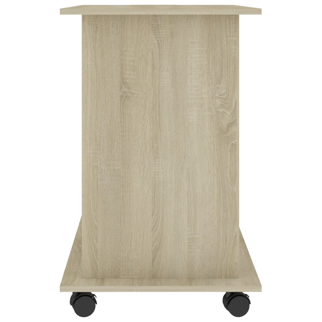 vidaXL Computer Desk Sonoma Oak 80x50x75 cm Engineered Wood