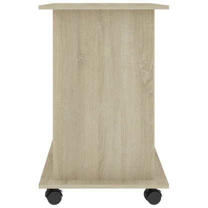 vidaXL Computer Desk Sonoma Oak 80x50x75 cm Engineered Wood