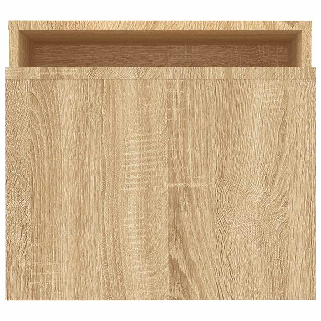 vidaXL Coffee Table Set Sonoma Oak 100x48x40 cm Engineered Wood