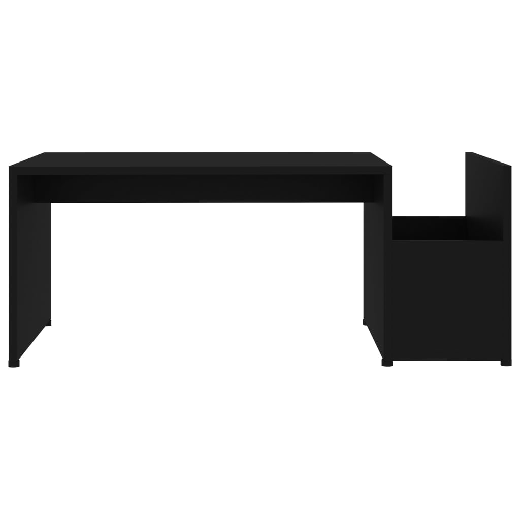 vidaXL Coffee Table Black 90x45x35 cm Engineered Wood