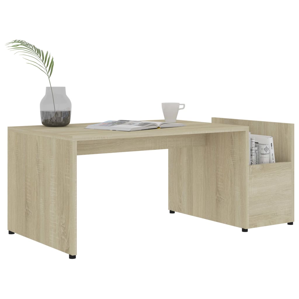 vidaXL Coffee Table Sonoma Oak 90x45x35 cm Engineered Wood