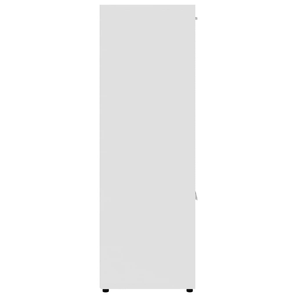 vidaXL Book Cabinet White 90x30x90 cm Engineered Wood
