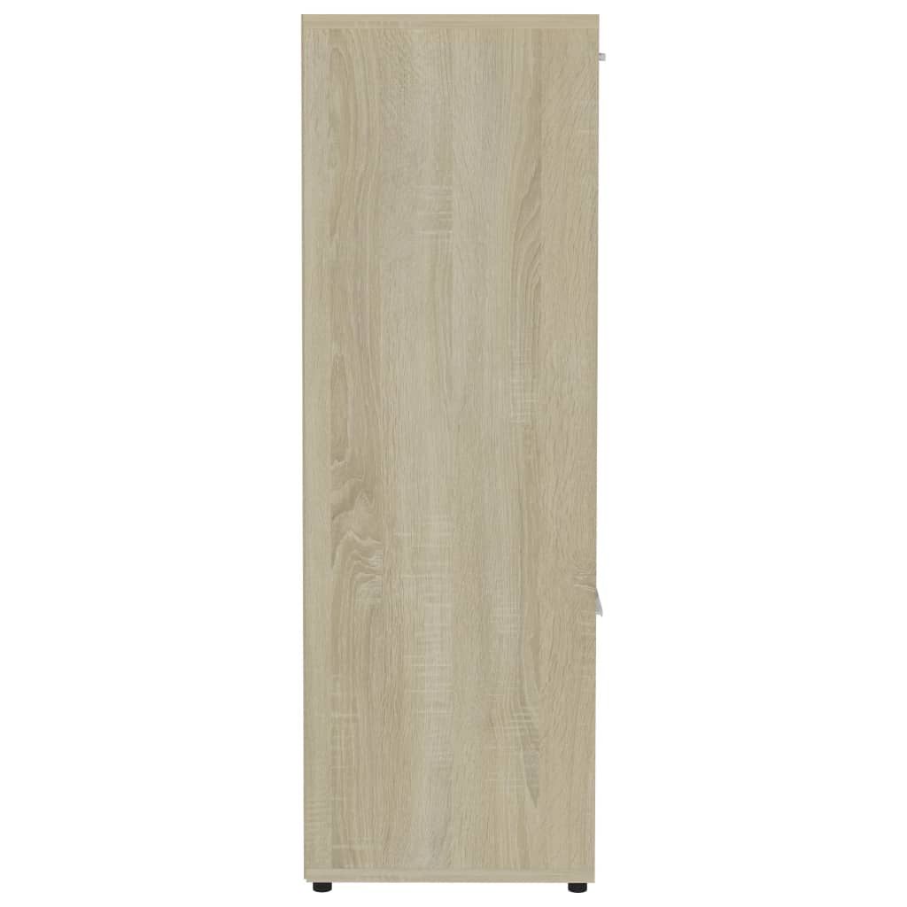 vidaXL Book Cabinet Sonoma Oak 90x30x90 cm Engineered Wood