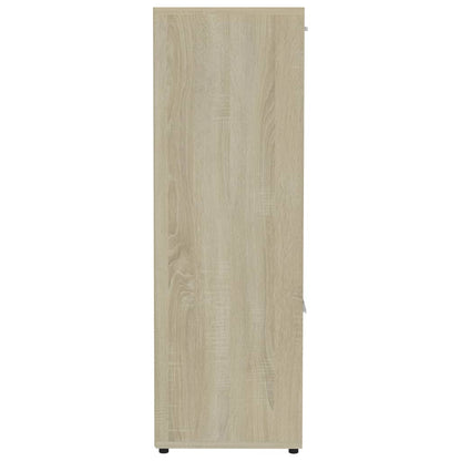 vidaXL Book Cabinet Sonoma Oak 90x30x90 cm Engineered Wood