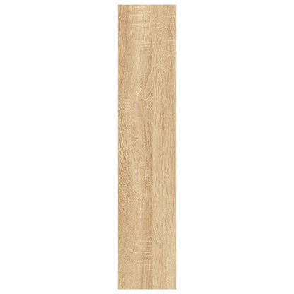 vidaXL Wall Shelf Sonoma Oak 90x16x78 cm Engineered Wood
