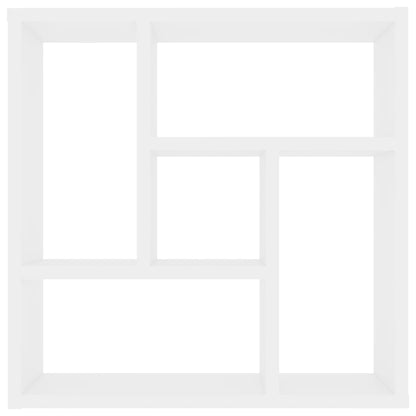 vidaXL Wall Shelf White 45.1x16x45.1 cm Engineered Wood