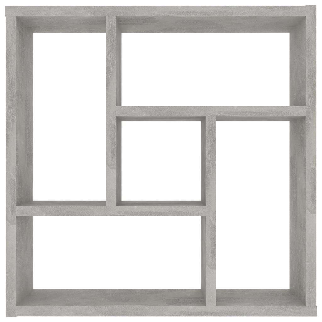 vidaXL Wall Shelf Concrete Grey 45.1x16x45.1 cm Engineered Wood