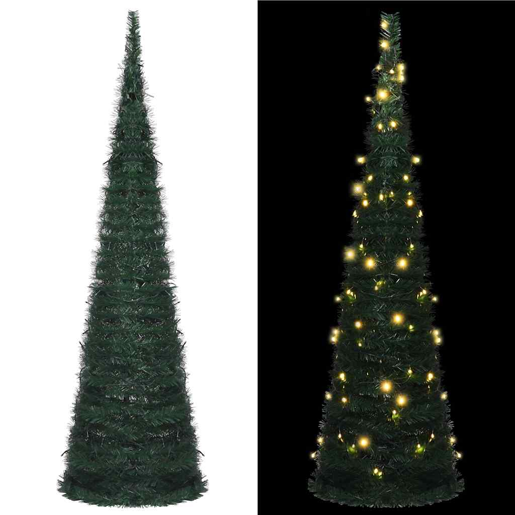 vidaXL Pop-up Christmas Tree | Green | PVC | 150 cm | Collapsible