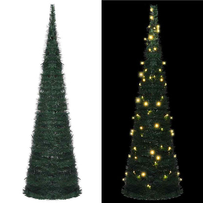 vidaXL Pop-up Christmas Tree | Green | PVC | 150 cm | Collapsible