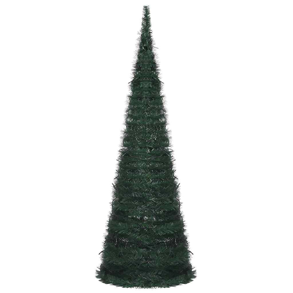 vidaXL Pop-up Christmas Tree | Green | PVC | Tall | Collapsible