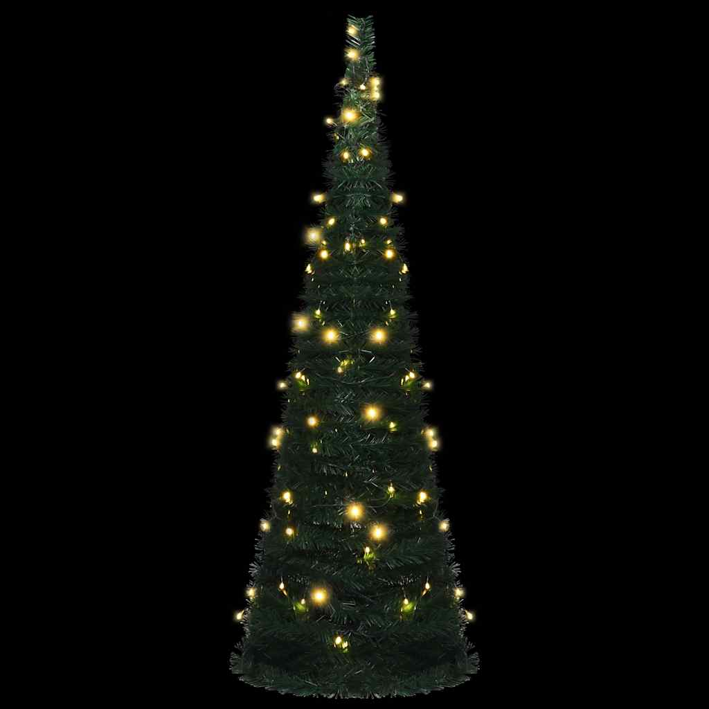 vidaXL Pop-up Christmas Tree | Green | PVC | Tall | Collapsible