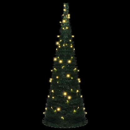 vidaXL Pop-up Christmas Tree | Green | PVC | Tall | Collapsible