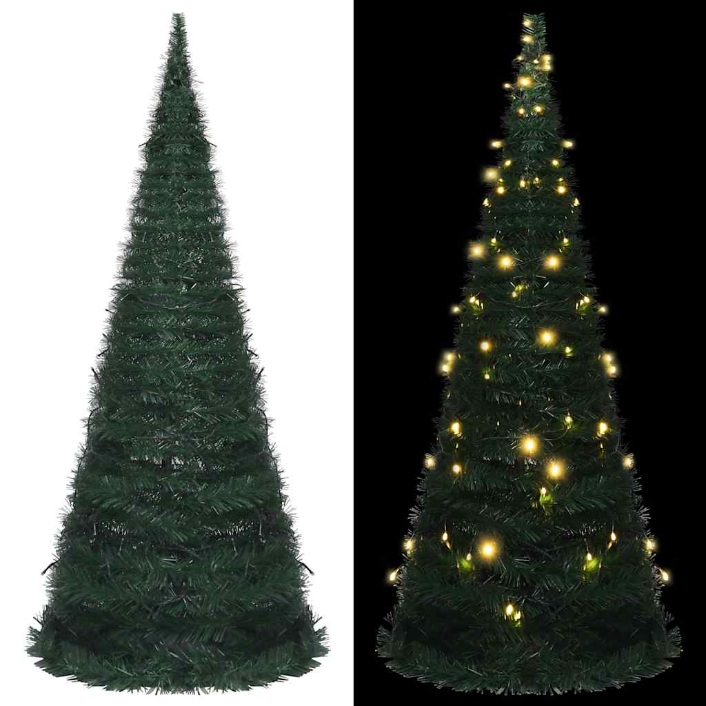 vidaXL Pop-up Christmas Tree | Green | PVC | 210 cm | Collapsible