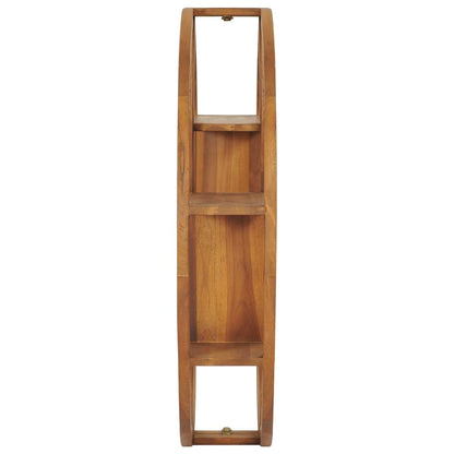 vidaXL Yin Yang Wall Shelf 100x20x100 cm Solid Teak Wood