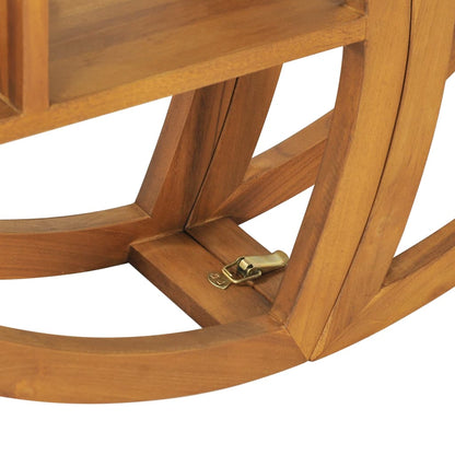 vidaXL Yin Yang Wall Shelf 100x20x100 cm Solid Teak Wood