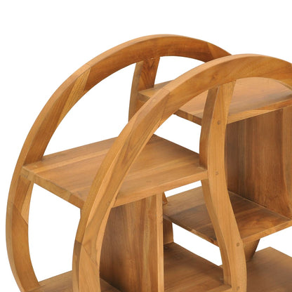 vidaXL Cabinet with Yin Yang Shelf 68x26x83 cm Solid Teak Wood
