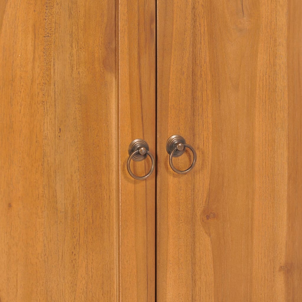 vidaXL Cabinet with Yin Yang Shelf 70x30x130 cm Solid Teak Wood