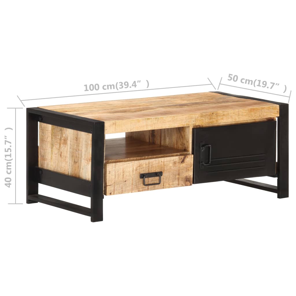 vidaXL Coffee Table | Brown and black