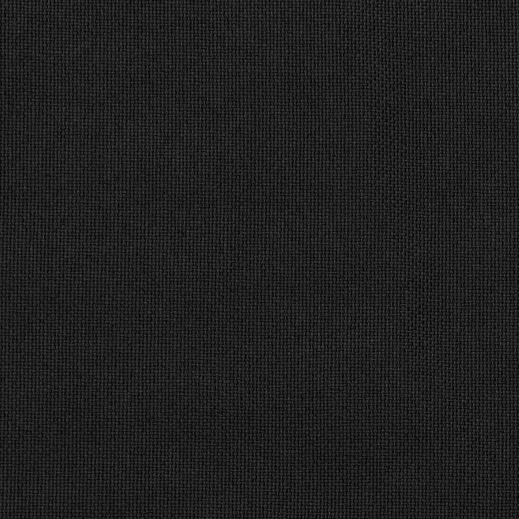 vidaXL Linen-Look Blackout Curtains with Grommets 2pcs Black 140x225cm