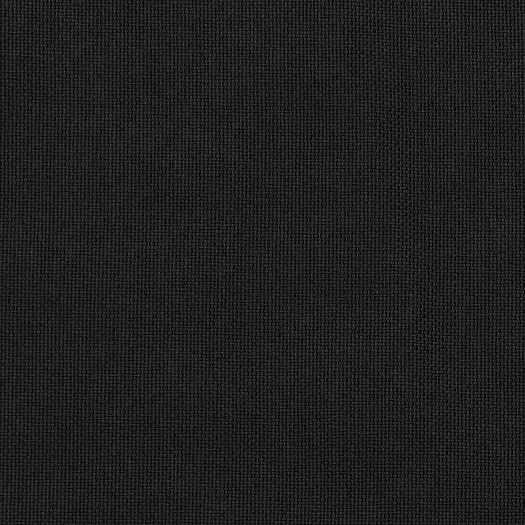 vidaXL Linen-Look Blackout Curtains with Hooks 2 pcs Black 140x175 cm