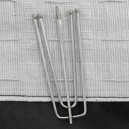 321167 vidaXL Linen-Look Blackout Curtain with Hooks Anthracite 290x245 cm