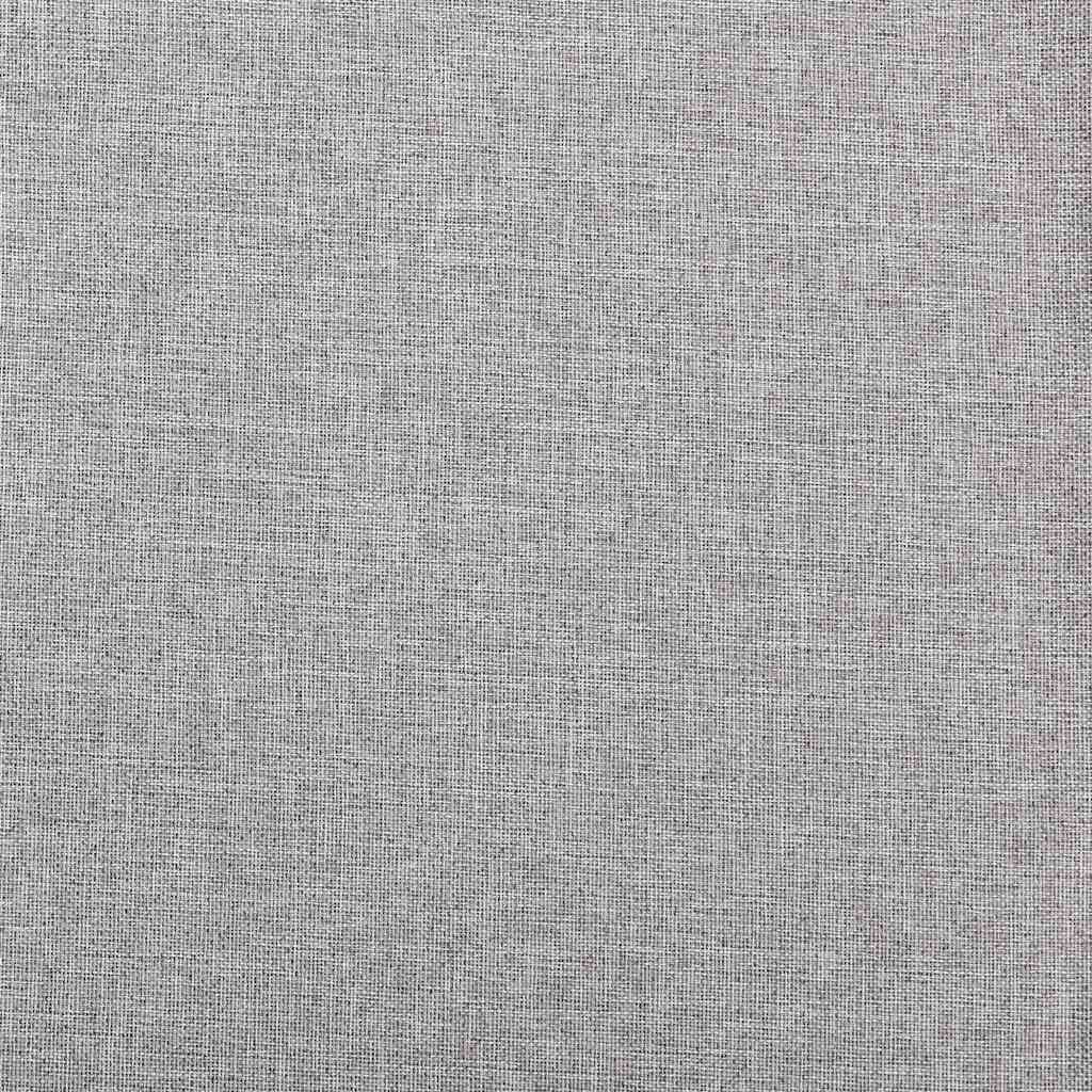 321173 vidaXL Linen-Look Blackout Curtains with Hooks 2 pcs Grey 140x225 cm