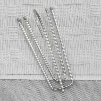 vidaXL Linen-Look Blackout Curtains with Hooks 2 pcs Grey 140x225 cm