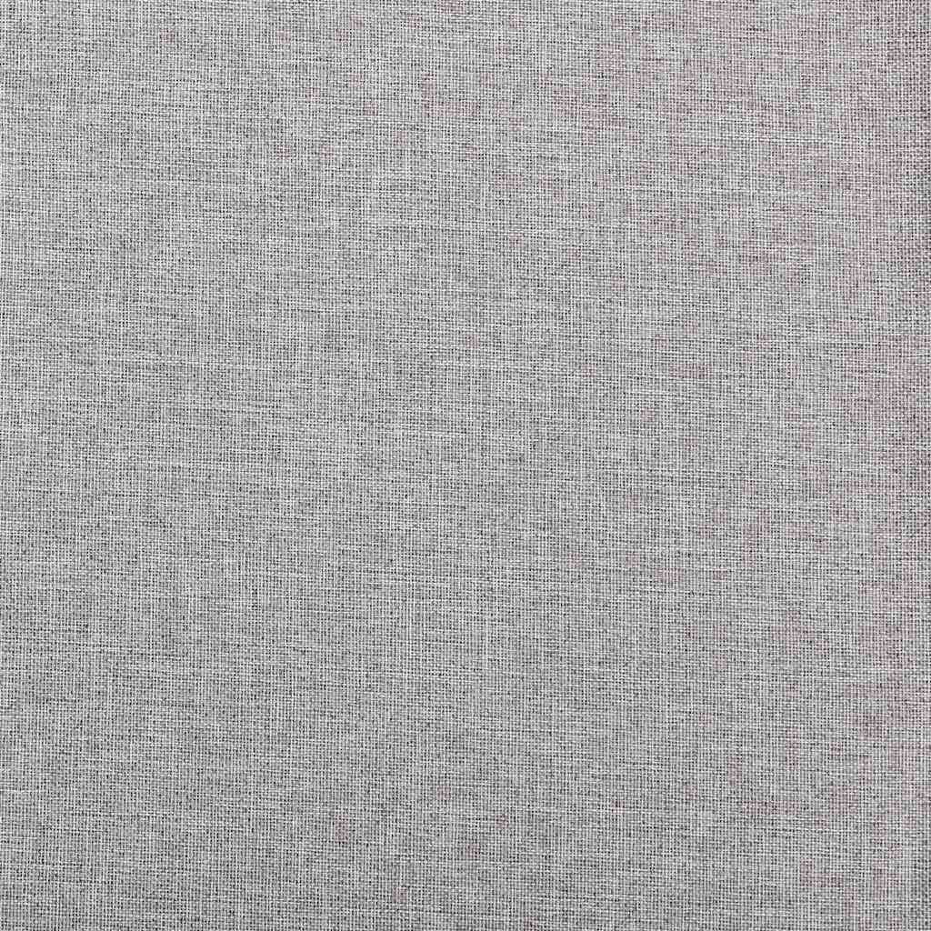 321174 vidaXL Linen-Look Blackout Curtains with Hooks 2 pcs Grey 140x245 cm