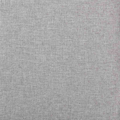 321175 vidaXL Linen-Look Blackout Curtain with Hooks Grey 290x245 cm