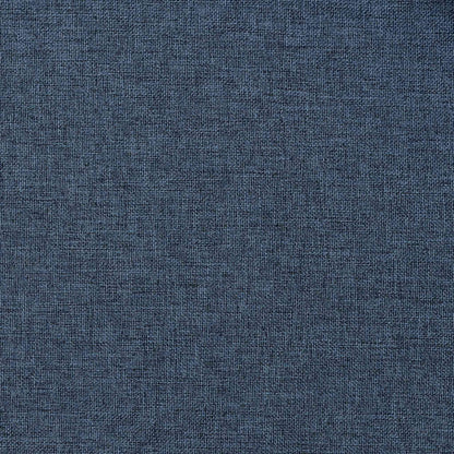 vidaXL Linen-Look Blackout Curtains with Grommets 2 pcs Blue 140x245cm