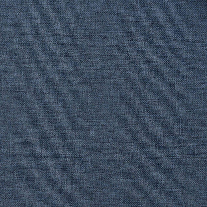 321178 vidaXL Linen-Look Blackout Curtains with Grommets 2 pcs Blue 140x245cm
