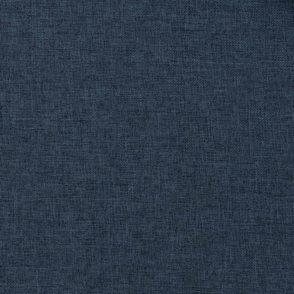 vidaXL Linen-Look Blackout Curtains with Hooks 2 pcs Blue 140x175 cm