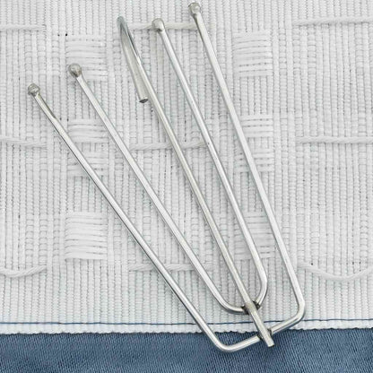 321180 vidaXL Linen-Look Blackout Curtains with Hooks 2 pcs Blue 140x175 cm