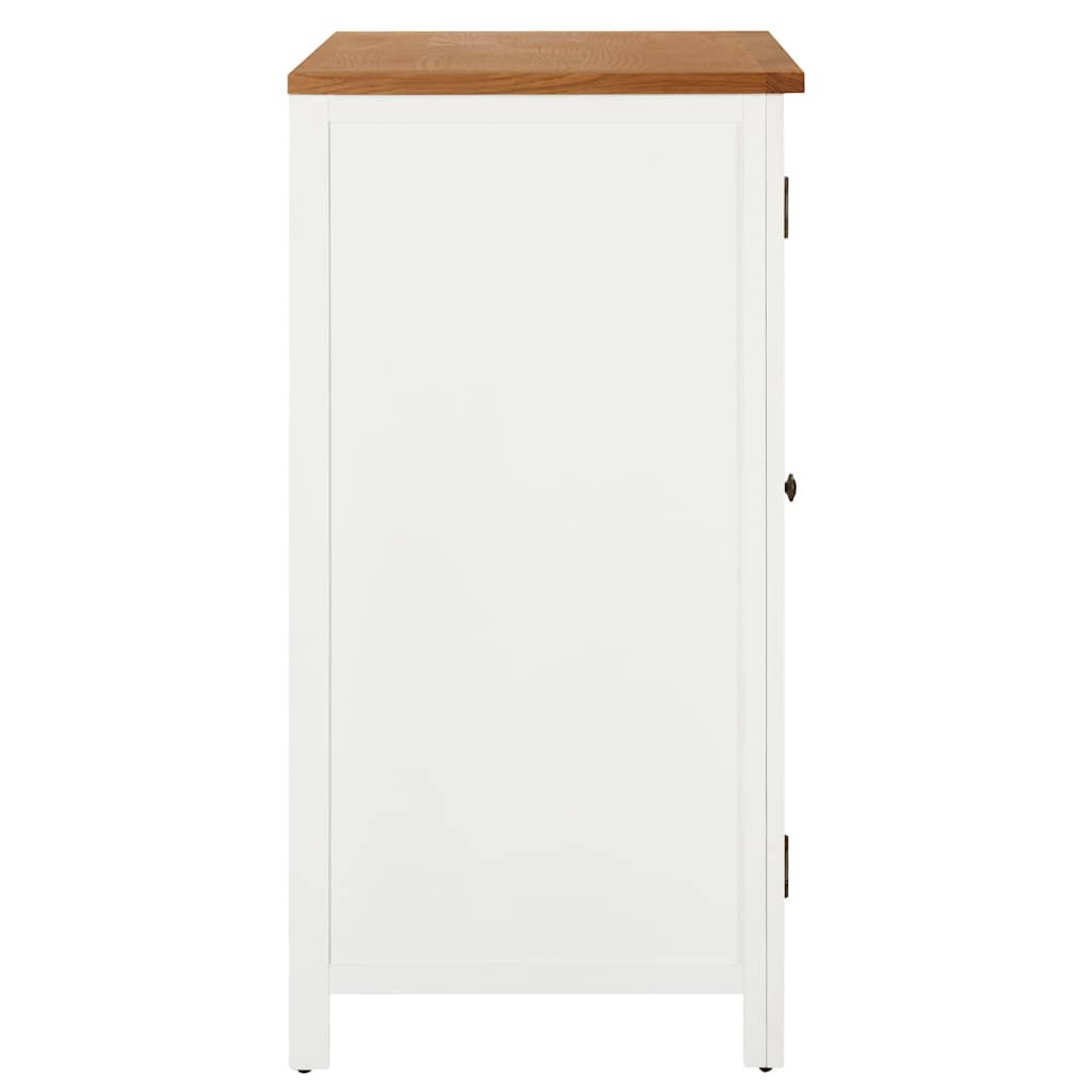 vidaXL Wardrobe 76x52x105 cm Solid Oak Wood