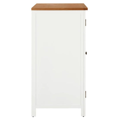 vidaXL Wardrobe 76x52x105 cm Solid Oak Wood