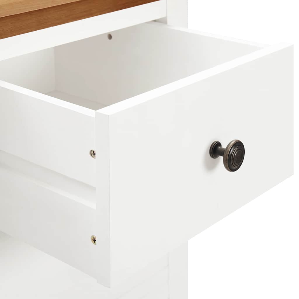 vidaXL Wardrobe 76x52x105 cm Solid Oak Wood