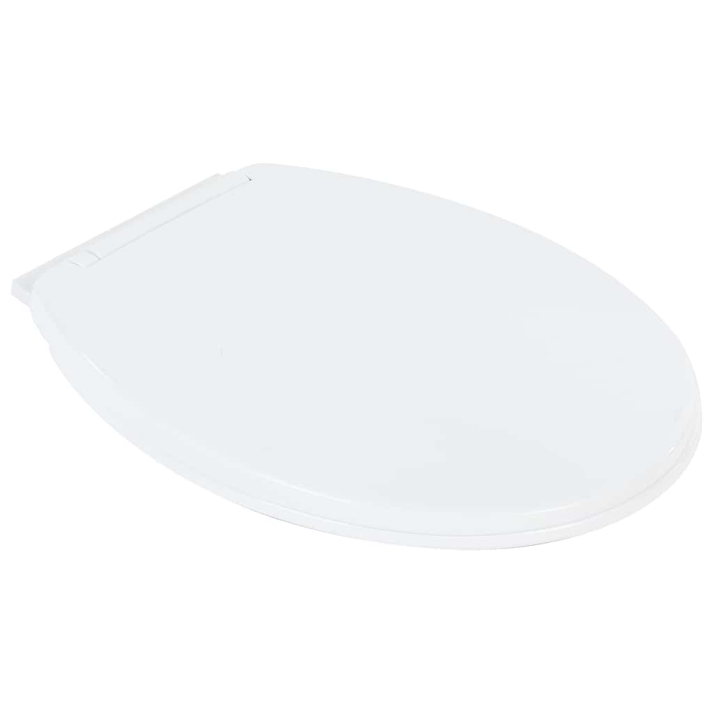 vidaXL Rimless Toilet 7 cm Extra Height Soft Close Ceramic White