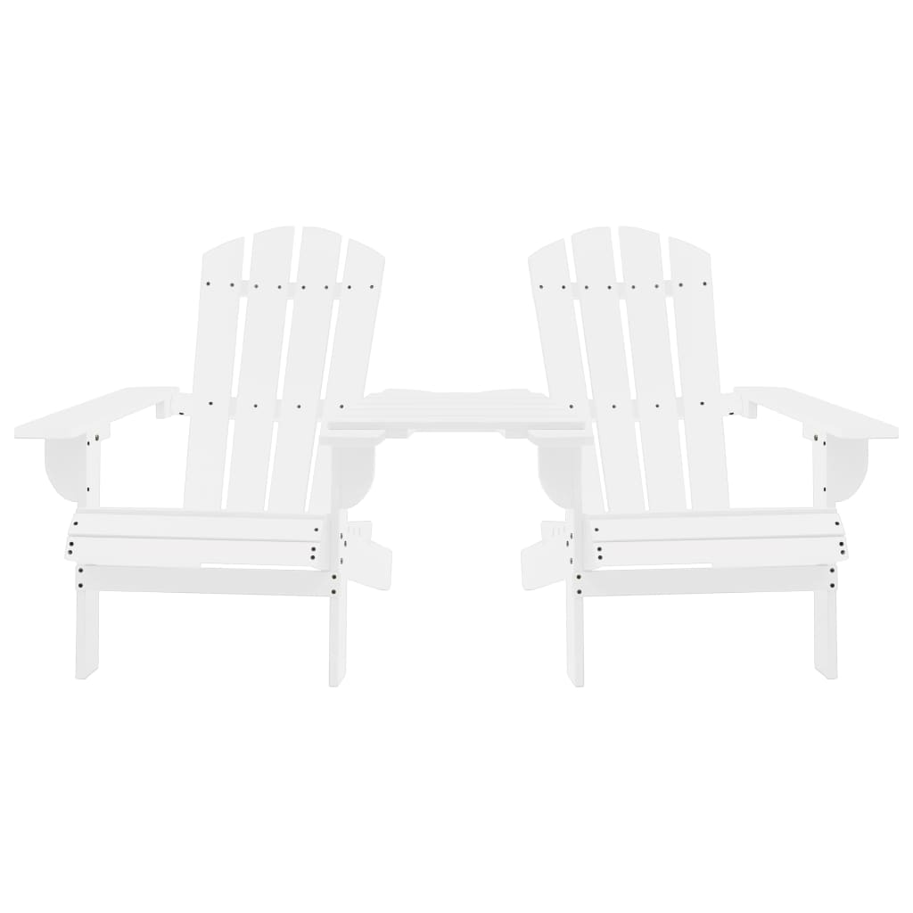 vidaXL Garden Chair | White | Solid fir wood | Regular | Ergonomic